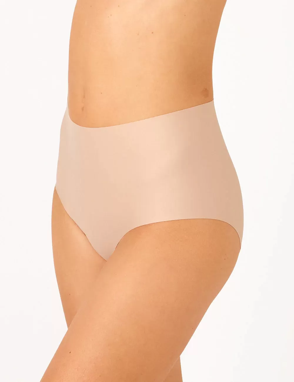 Laser Shape Waisted Full Brief (Praline)