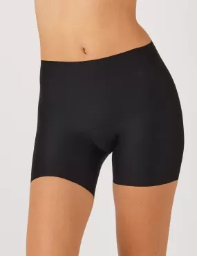 Laser Shape Waisted Mid Thigh Short (Black)