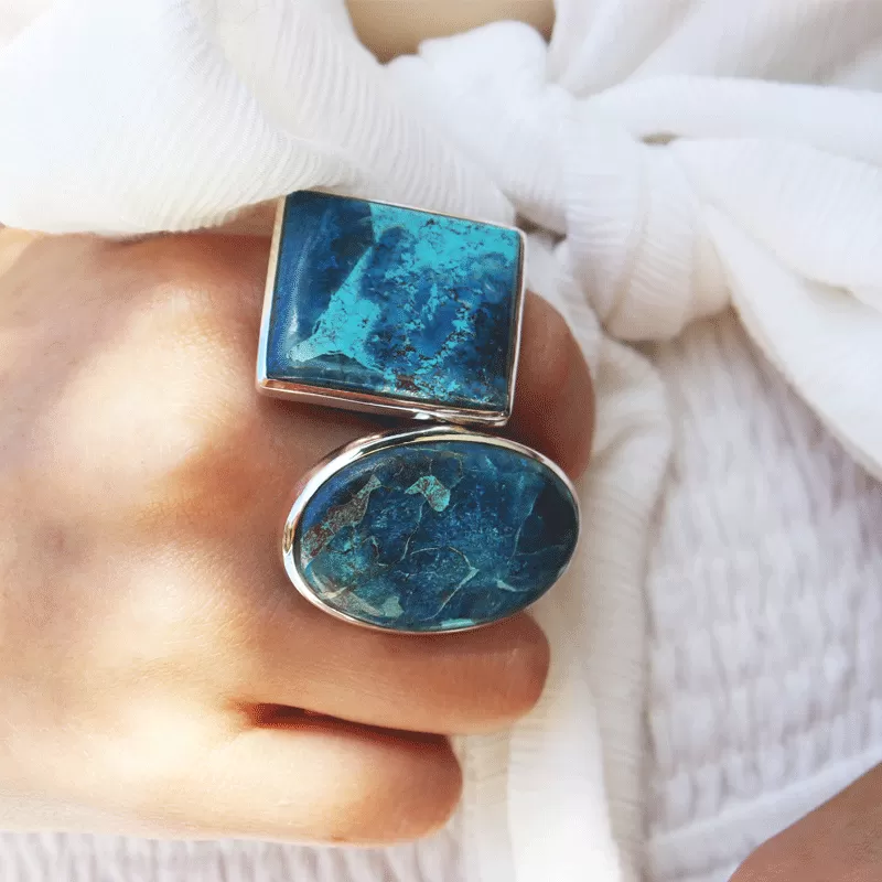 Layla Shattuckite Statement Bohemian Ring