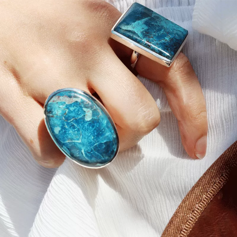 Layla Shattuckite Statement Bohemian Ring