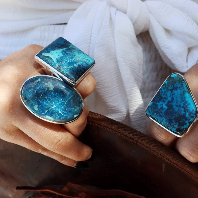 Layla Shattuckite Statement Bohemian Ring