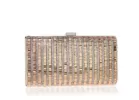 Linear Crystal Gold Clutch