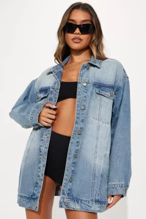 Losing Focus Denim Trucker Jackets - Light Wash