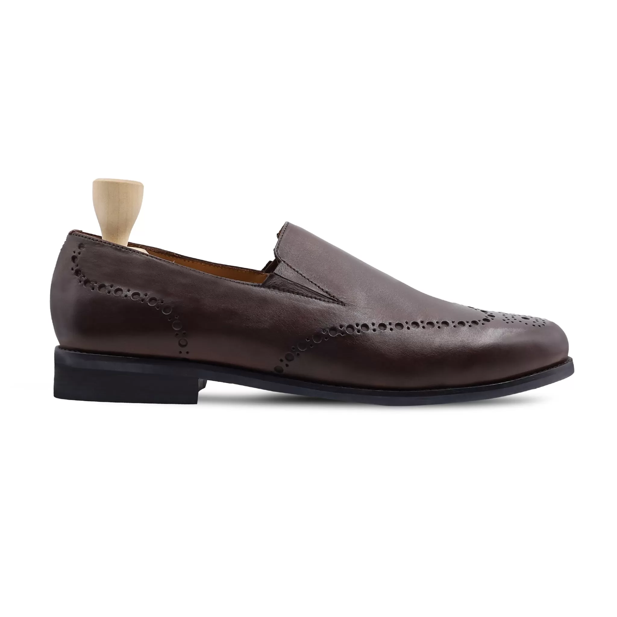 Louisville - Men's Dark Brown Calf Leather Loafer