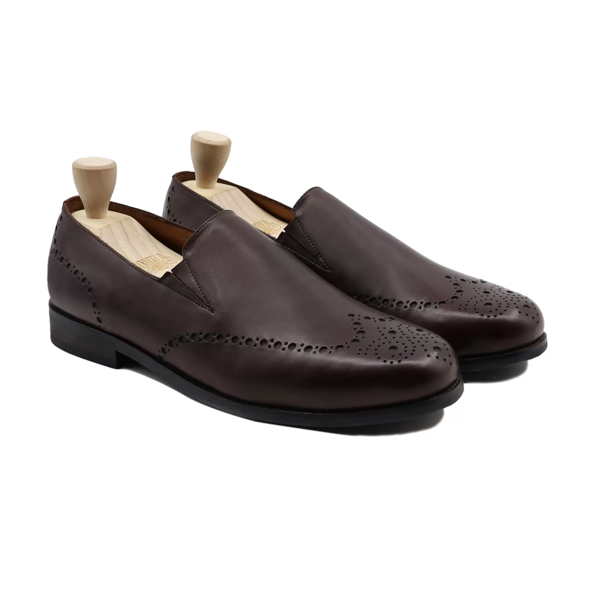 Louisville - Men's Dark Brown Calf Leather Loafer