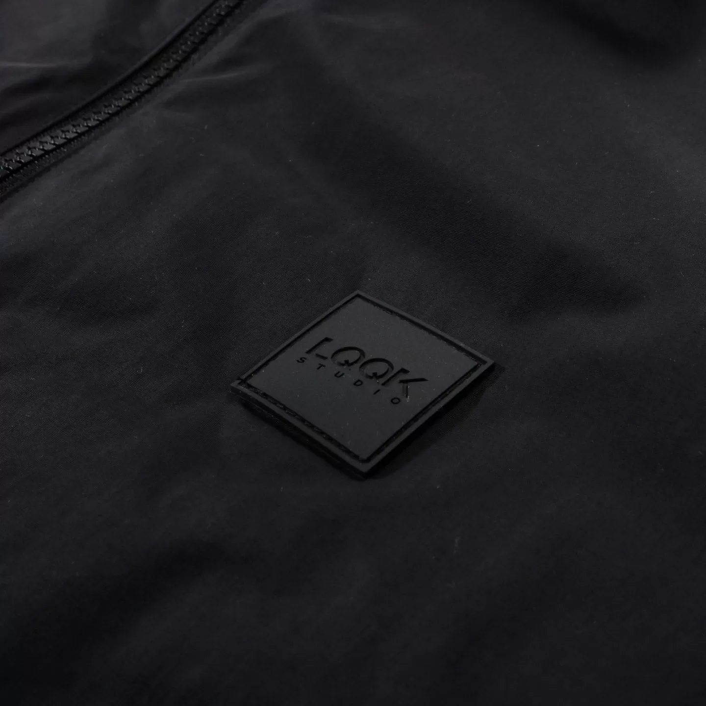 LQQK STUDIO NYLON TRACK JACKET BLACK