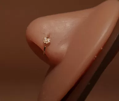 Lust Mini Heart Gem Nose Hoop