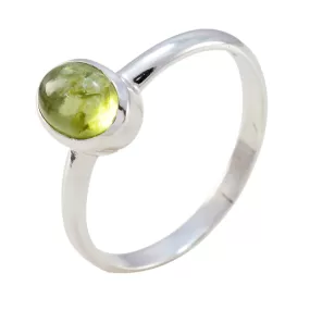 Magnetic Gemstone Peridot 925 Sterling Silver Rings Diy Jewelry Cleaner