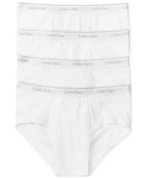 Men's Calvin Klein | All Cotton Classic Fit Brief 4-Pack | White