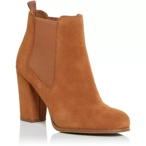 MICHAEL Michael Kors Womens Lottie Bootie Suede Almond Toe Ankle Boots