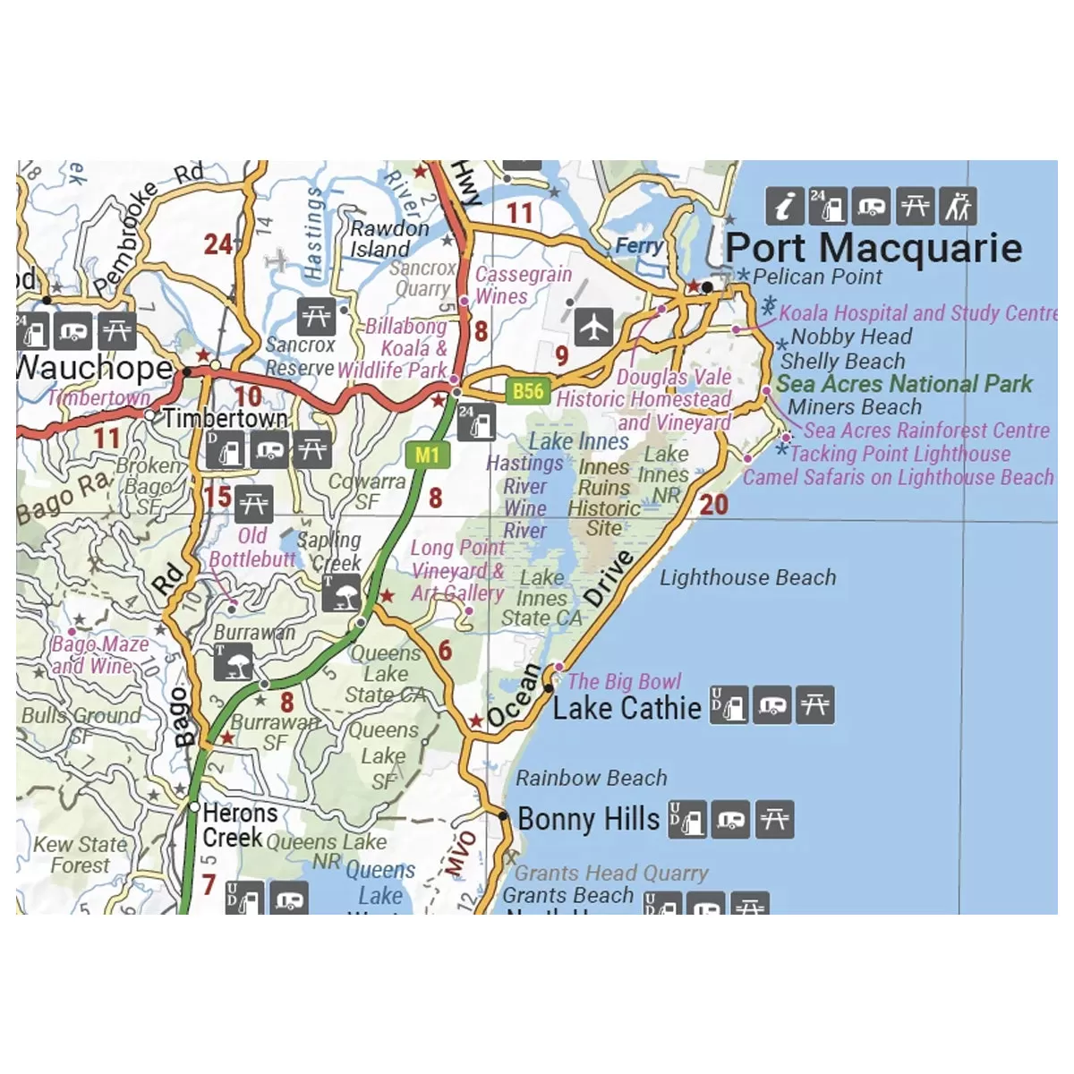 Mid North Coast Map - 1st Edition