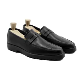 Molybdix - Men's Black Calf Leather Loafer