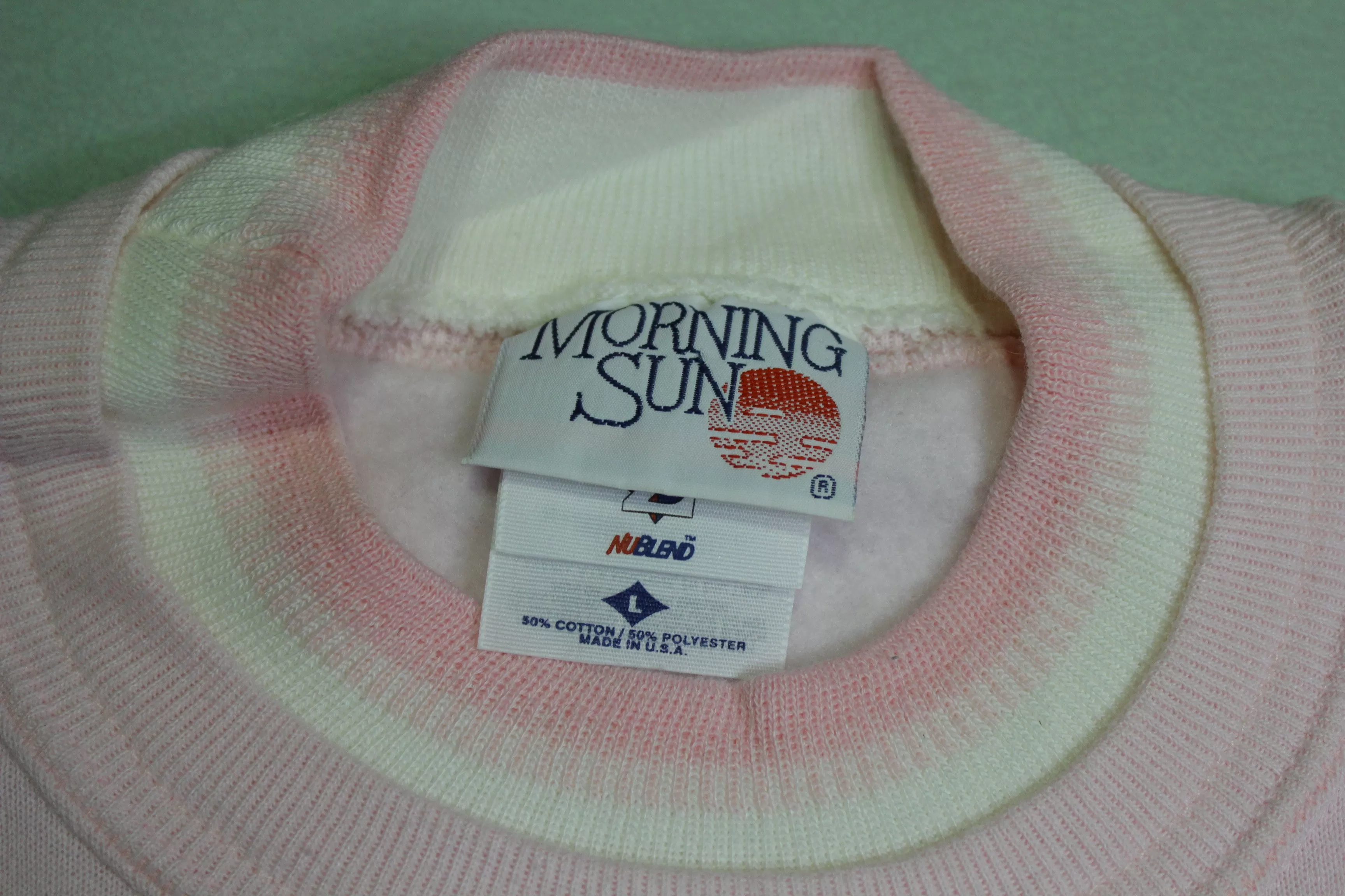 Morning Sun Forrer Vintage 90's Made in USA Grandma's Crewneck Sweatshirt Deadstock!