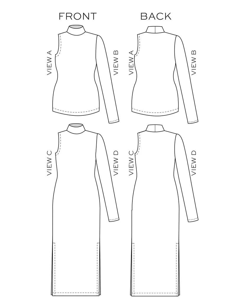 Nikko Top & Dress | Sz 0-18 | Sewing Pattern by True Bias