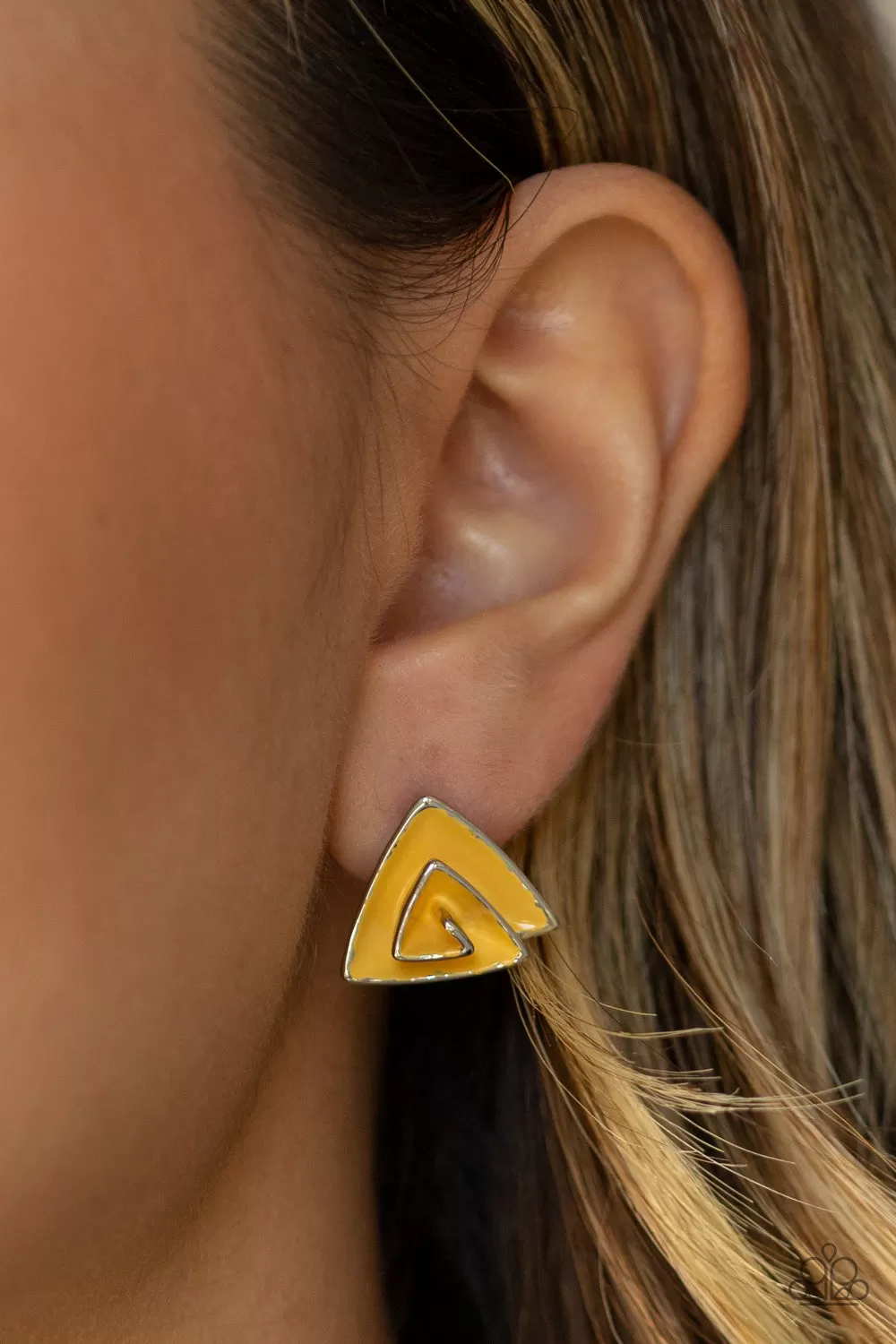 Paparazzi Accessories - On Blast - Yellow Earrings