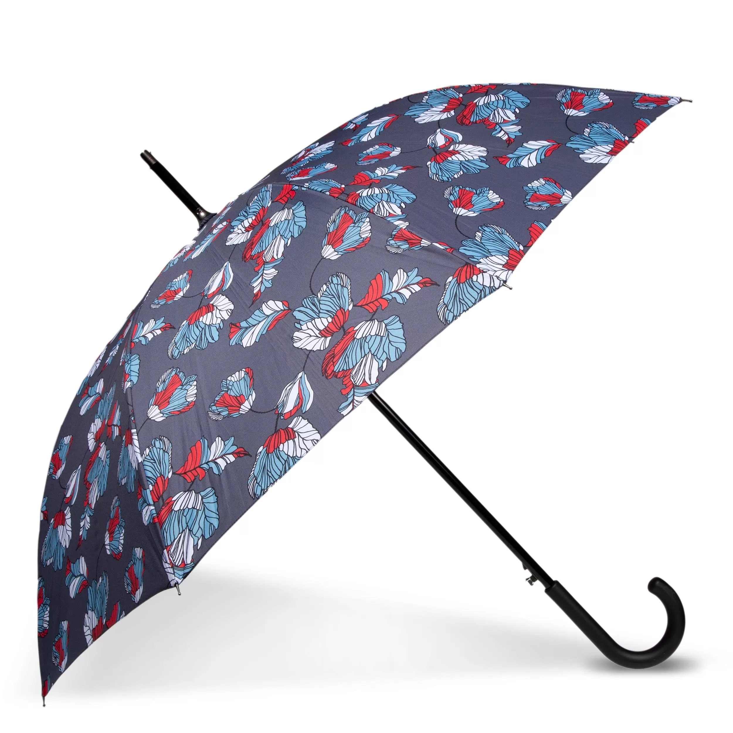 Parapluie Canne Auto Fleurs Japonaises