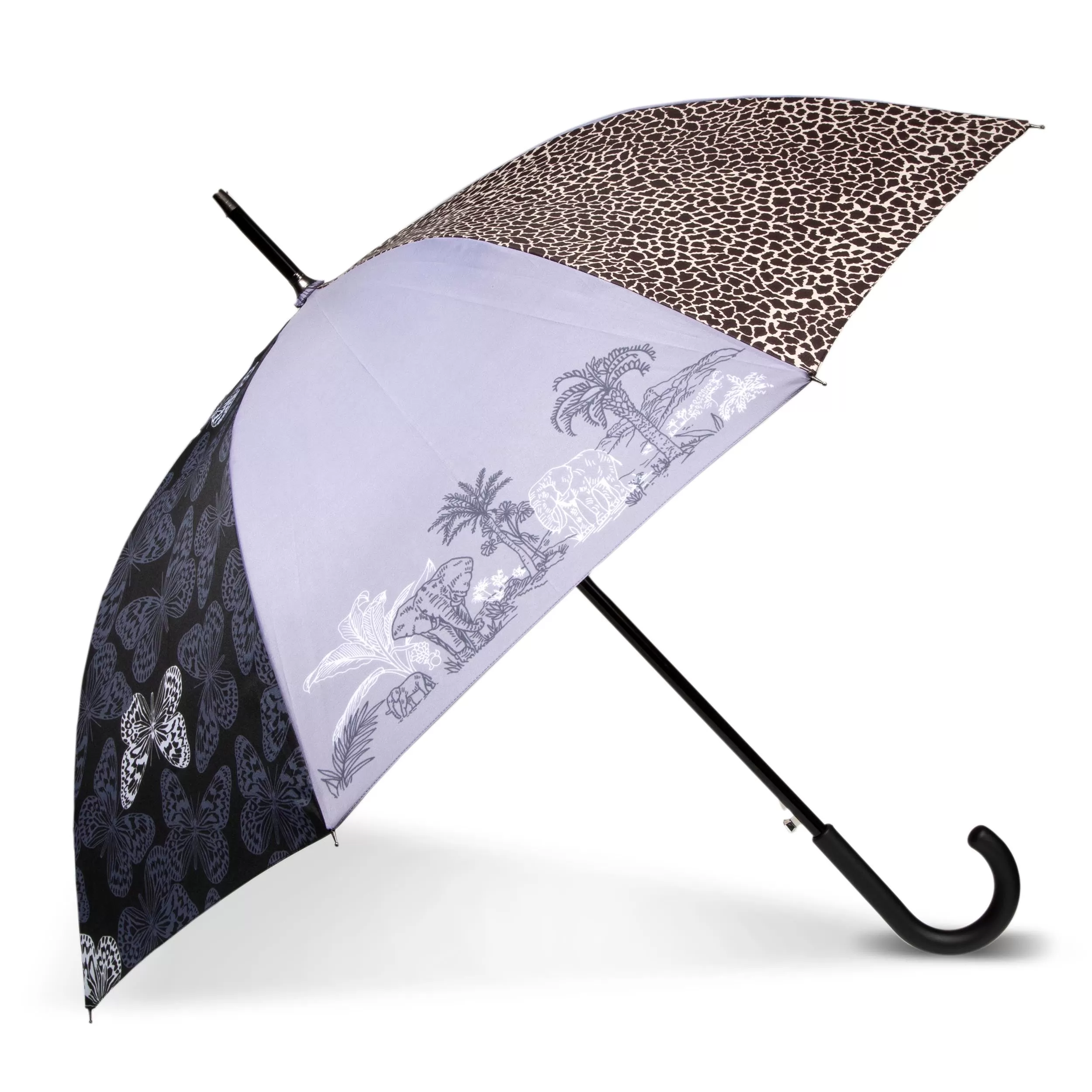 Parapluie Canne Auto Patchwork animal