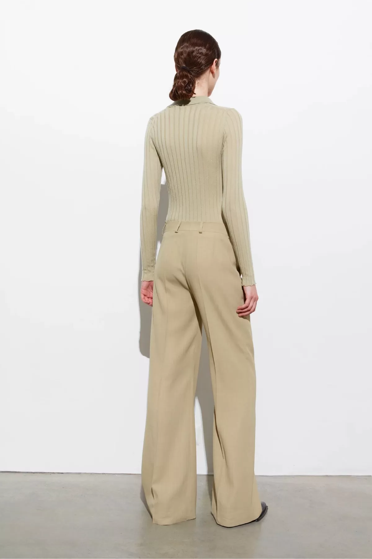 Petar Petrov Giada Wool Blend Trouser - Oyster