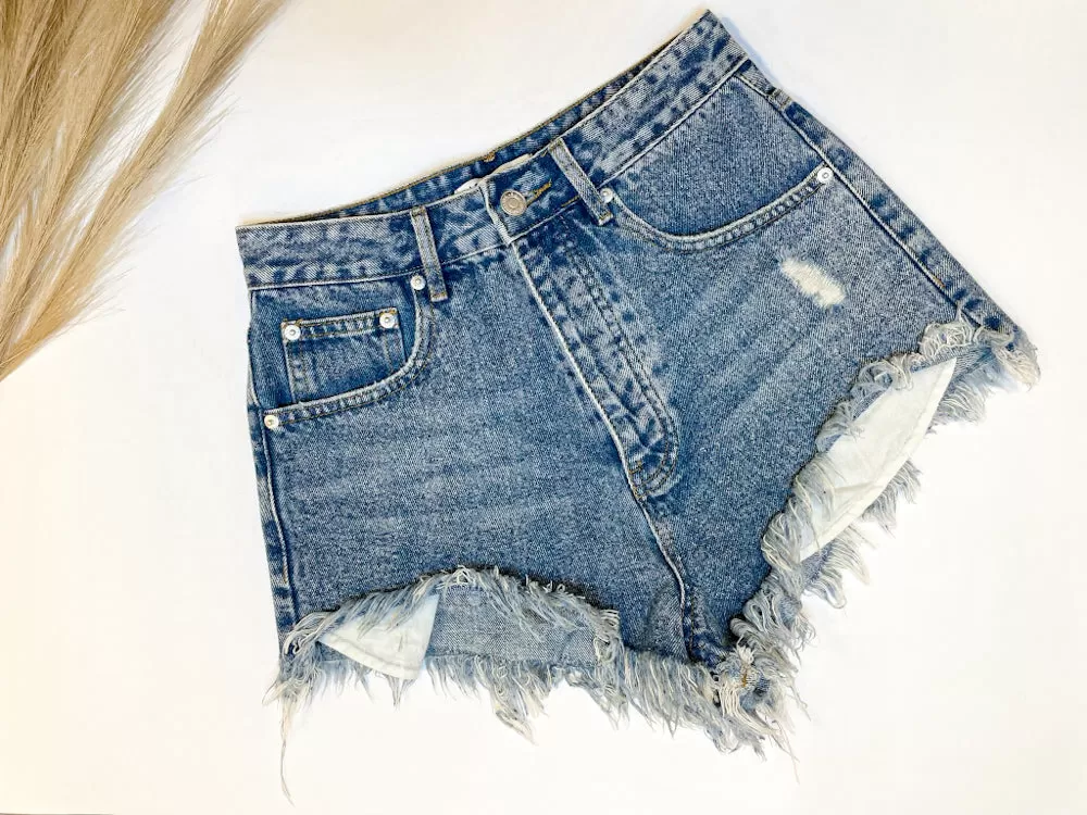 Plain Jane Denim Cutoff Short