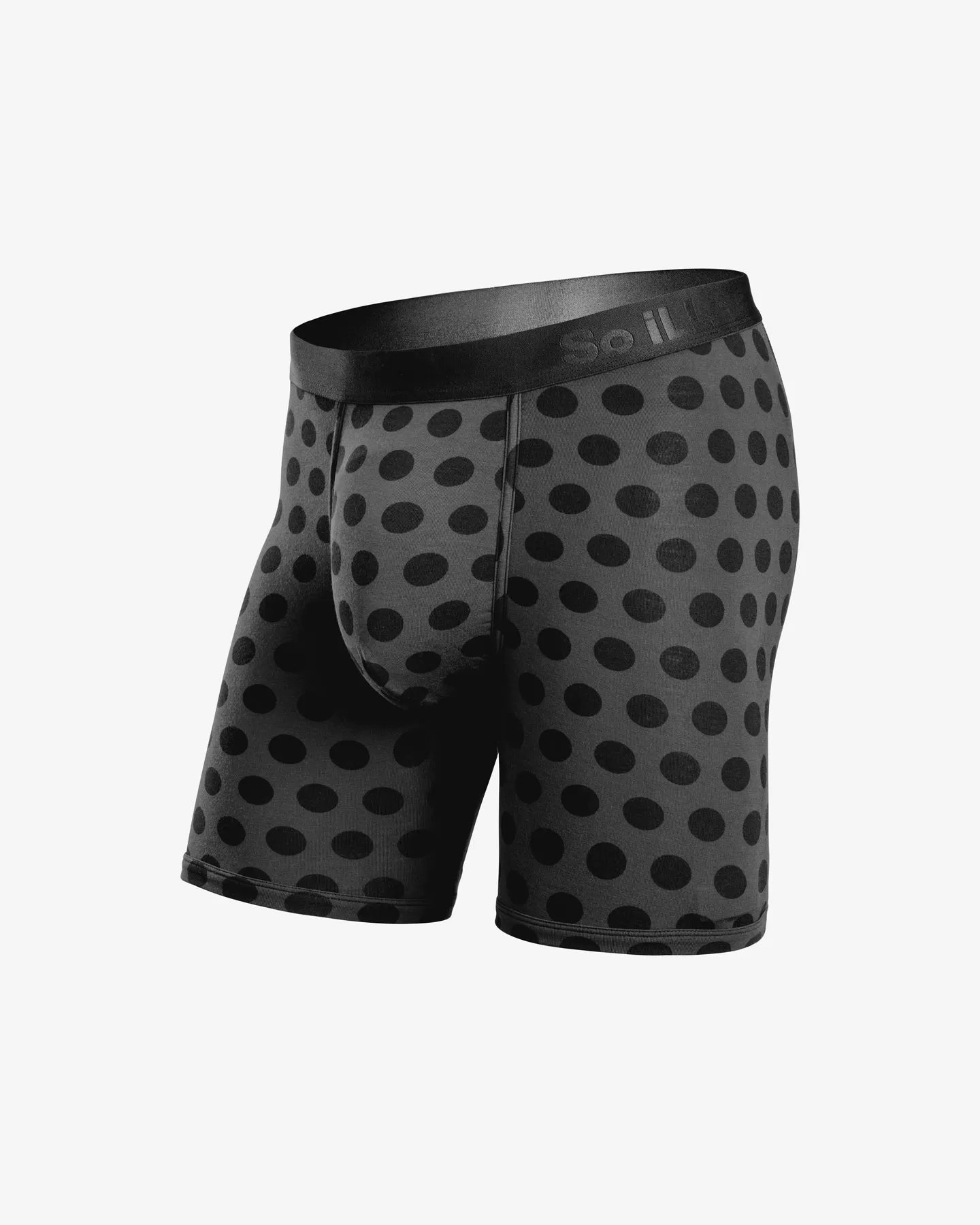 Polka Dot Boxer Briefs • Black Wolf