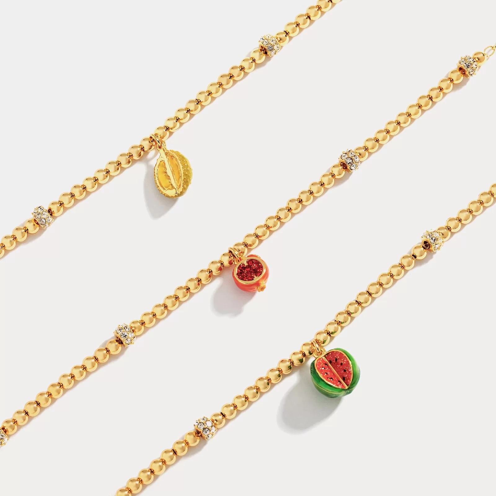 Pomegranate Enamel Necklace