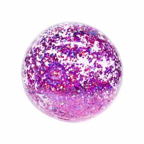 PoolCandy Inflatable Jumbo Beach Ball - Orchid Glitter