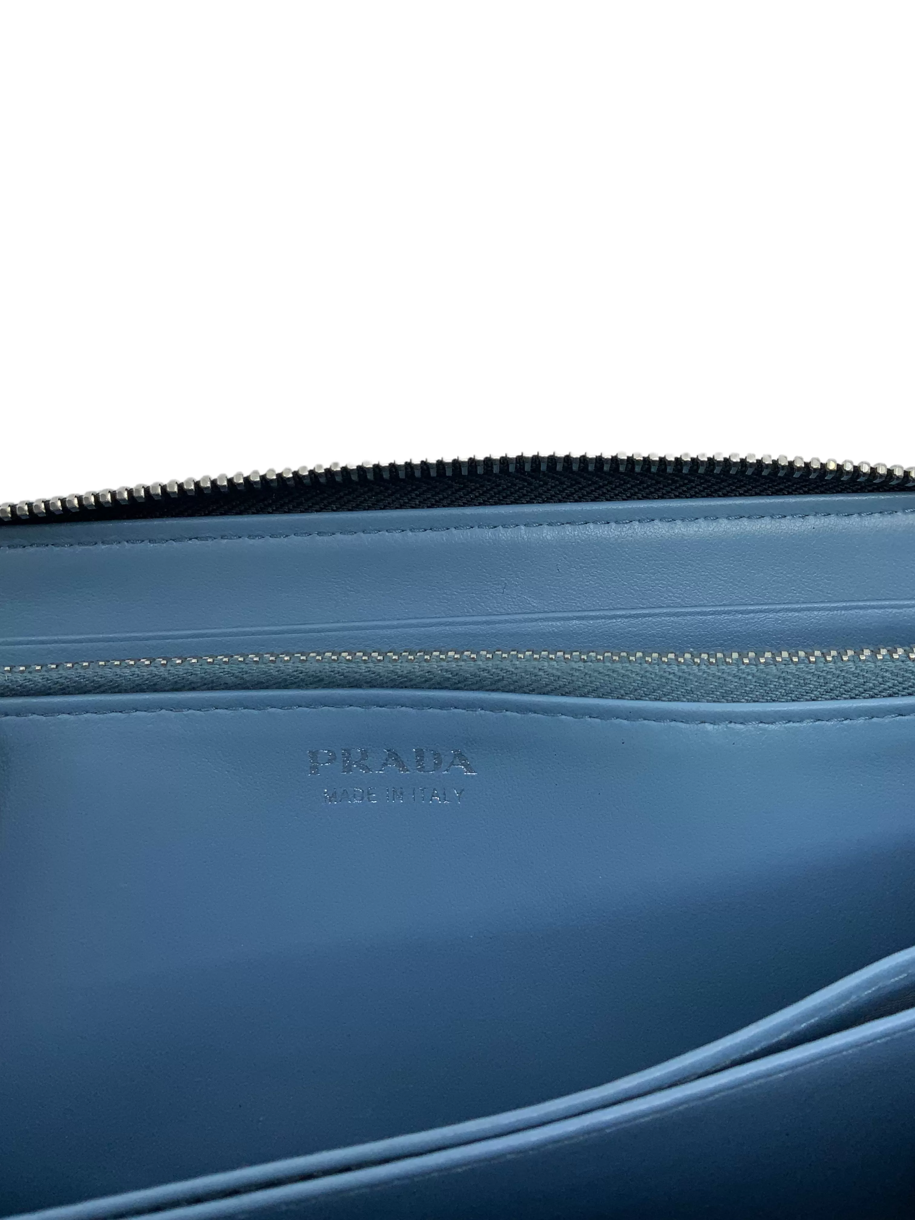 Prada Saffiano Leather Large Zip Wallet