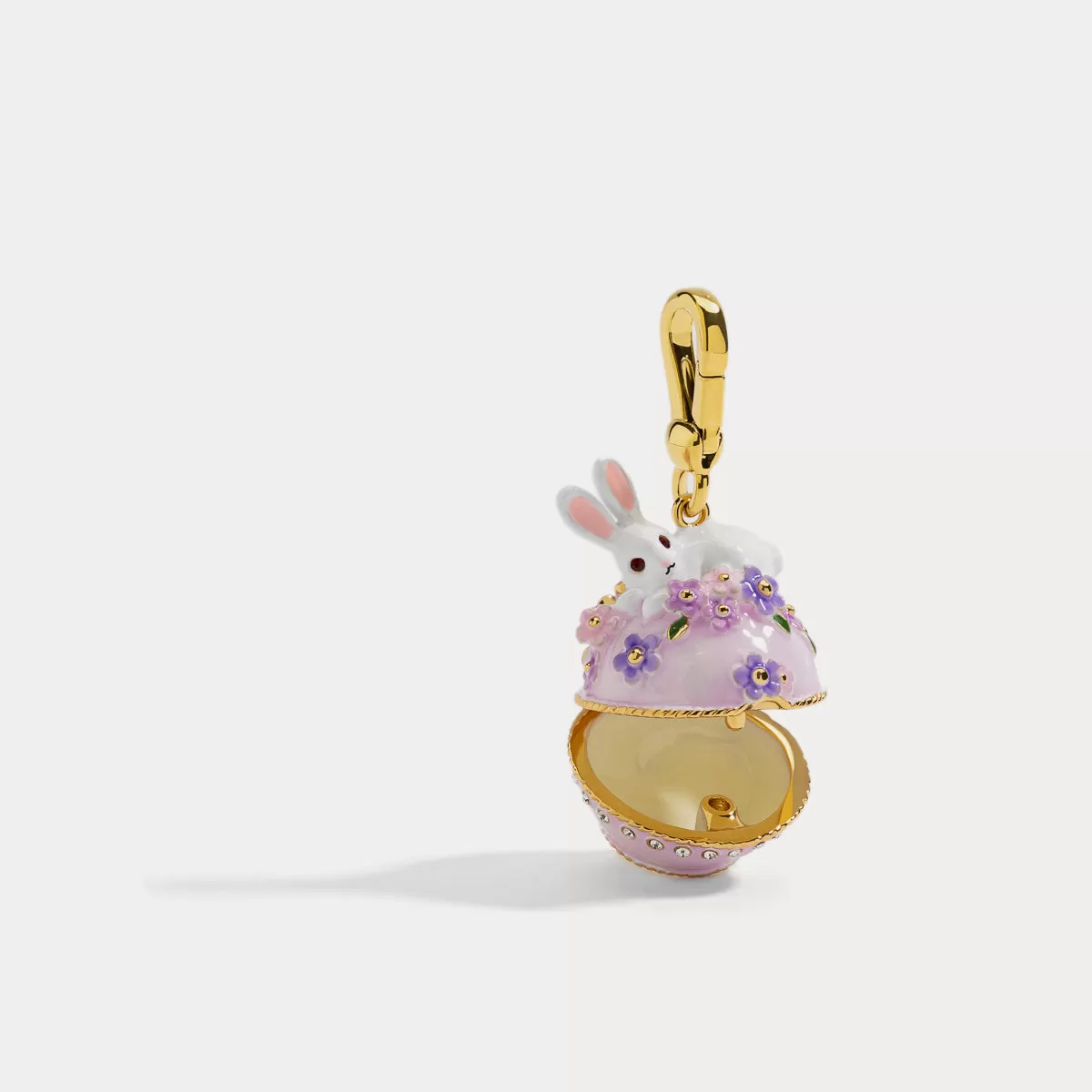 Rabbit Flower Box Pendant Necklace