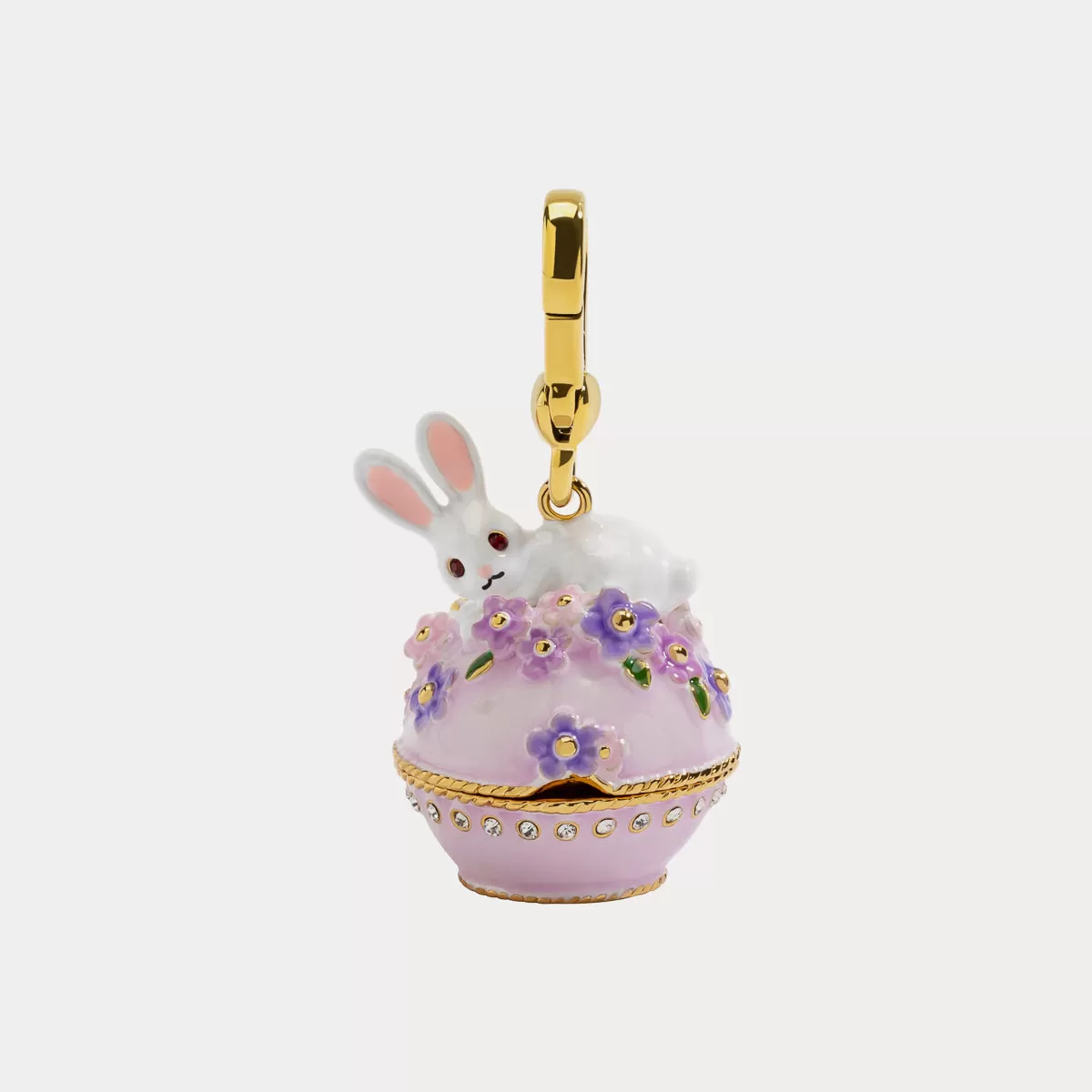 Rabbit Flower Box Pendant Necklace