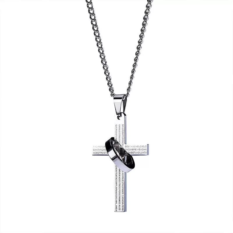 Ring cross pendant