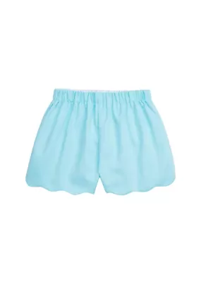 Scallop Short - Aqua Twill