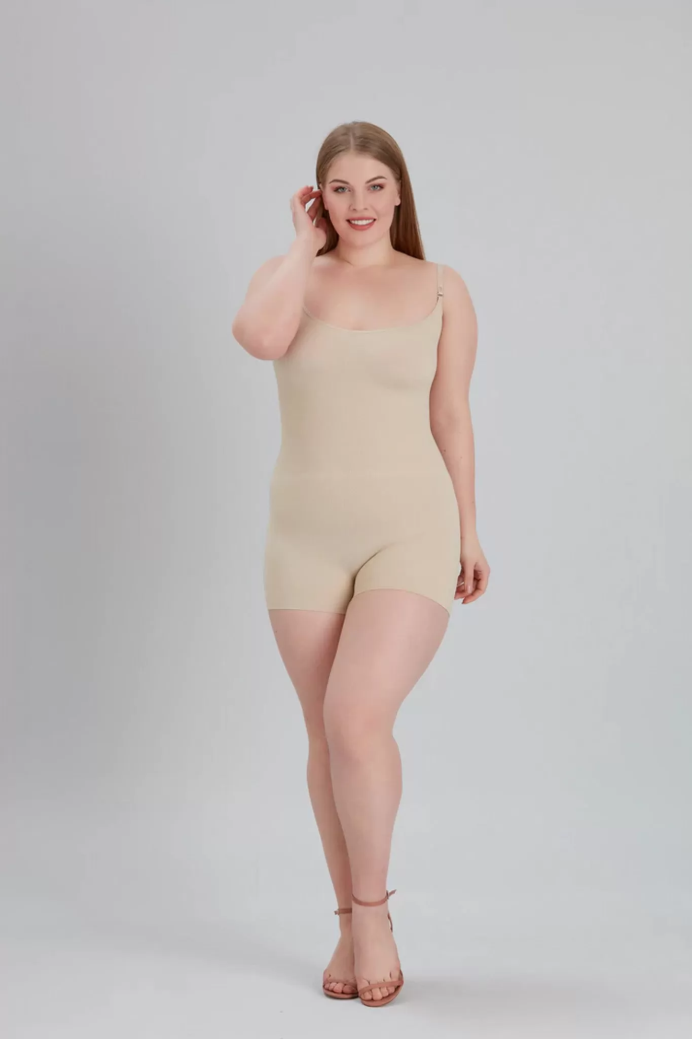 Shapewear London Seamless Shaping Bodysuit In Nude