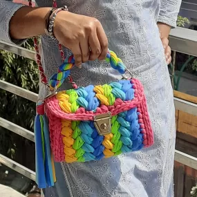 Shiroli Handmade Designer Prismatic Bag