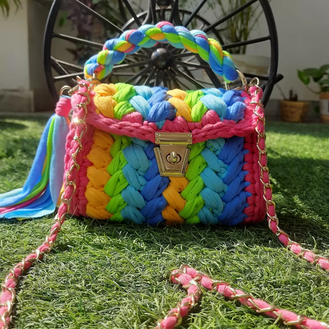 Shiroli Handmade Designer Prismatic Bag