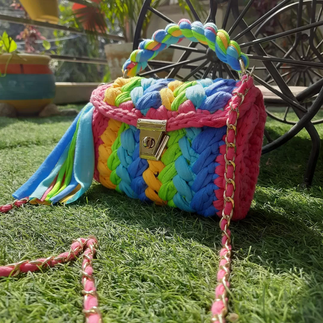 Shiroli Handmade Designer Prismatic Bag