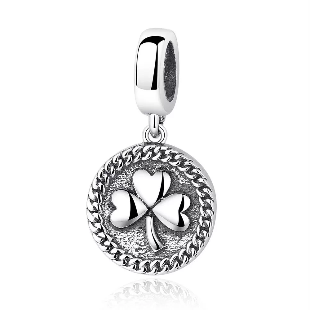 Silver Zircon Jewelry Charm For Women