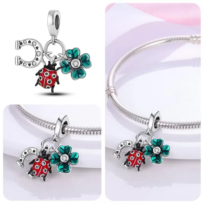 Sterling Silver Beads Bracelets Changing Charm For Women