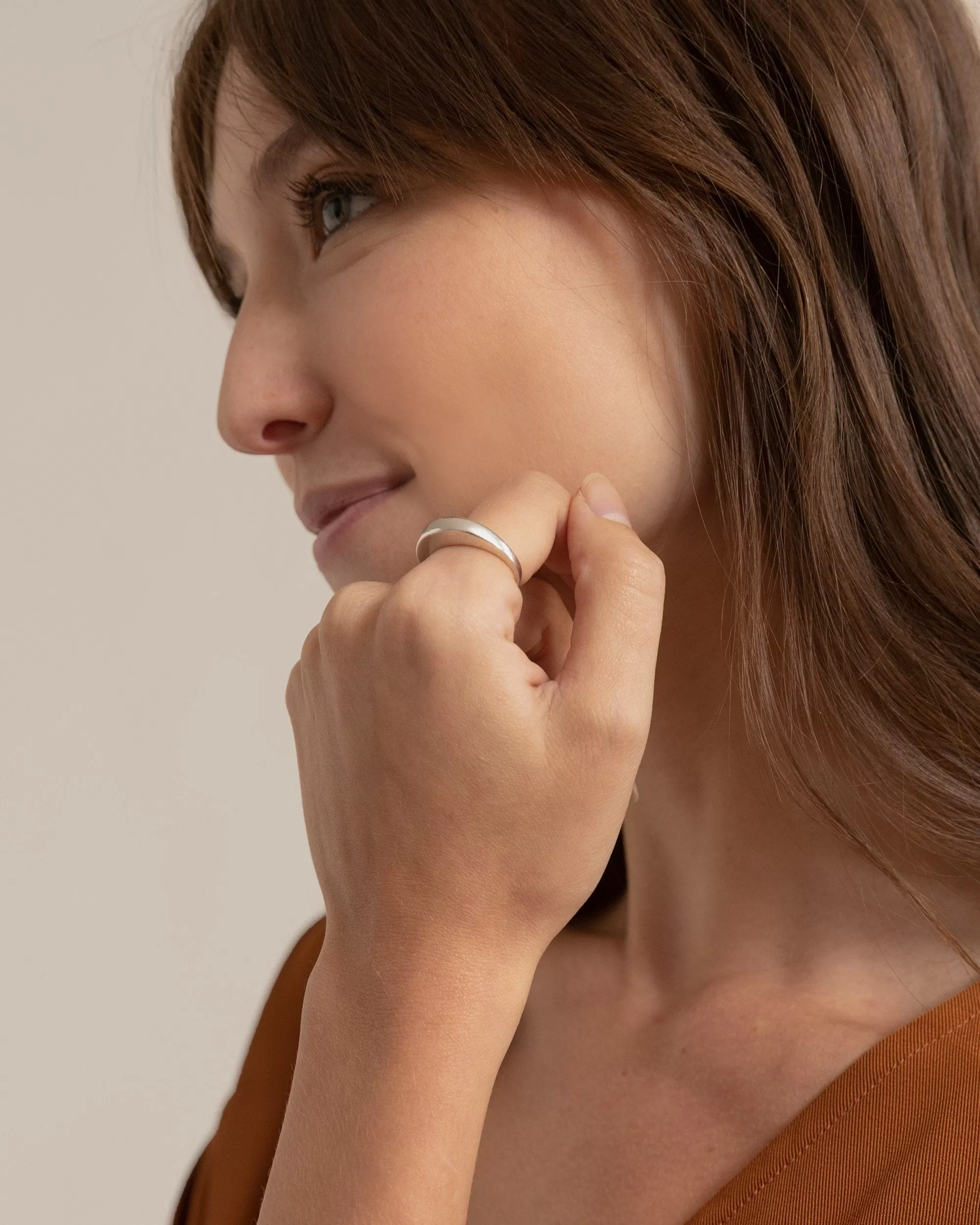 Sterling Silver Oval Ring