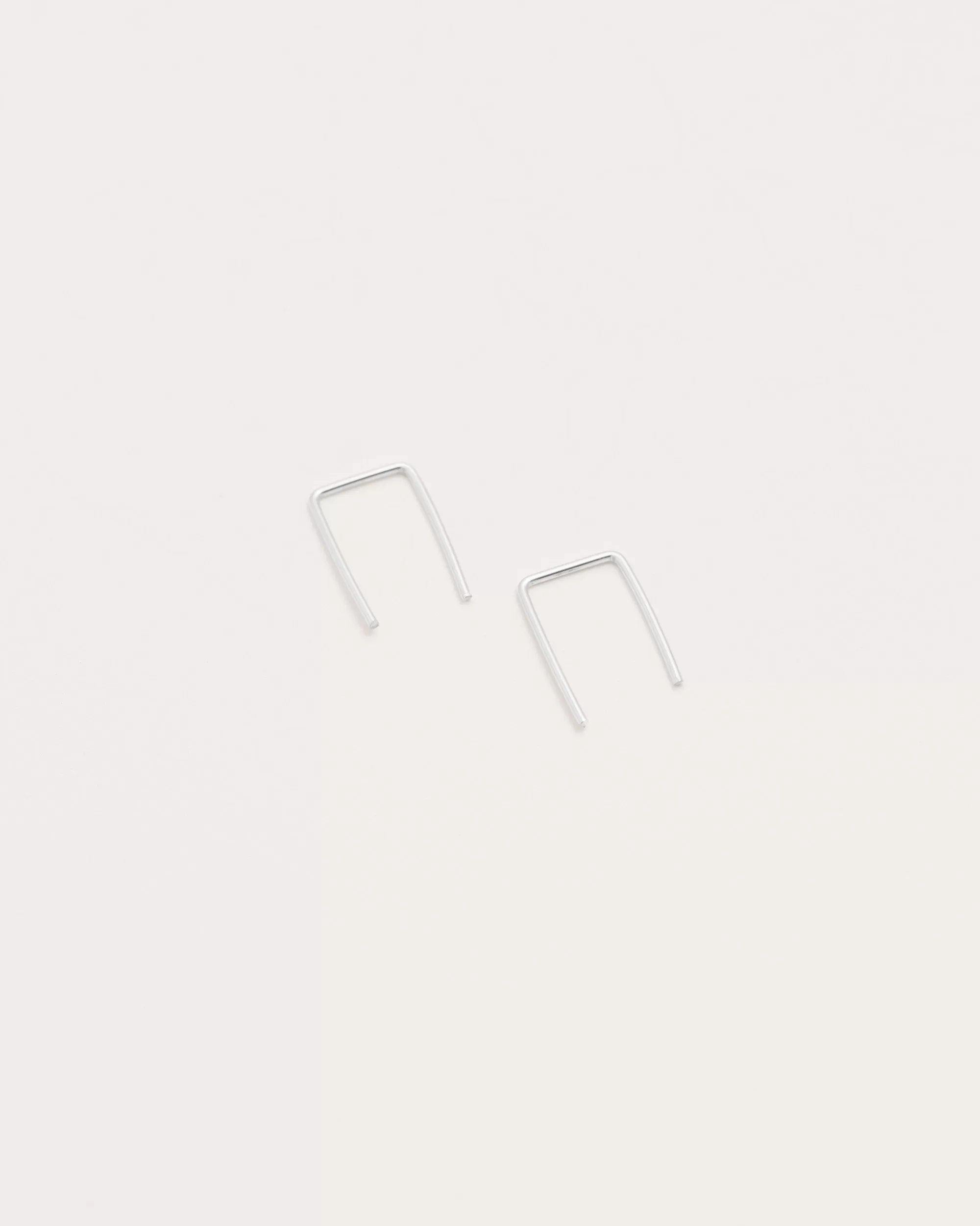 Sterling Silver Staple Earrings