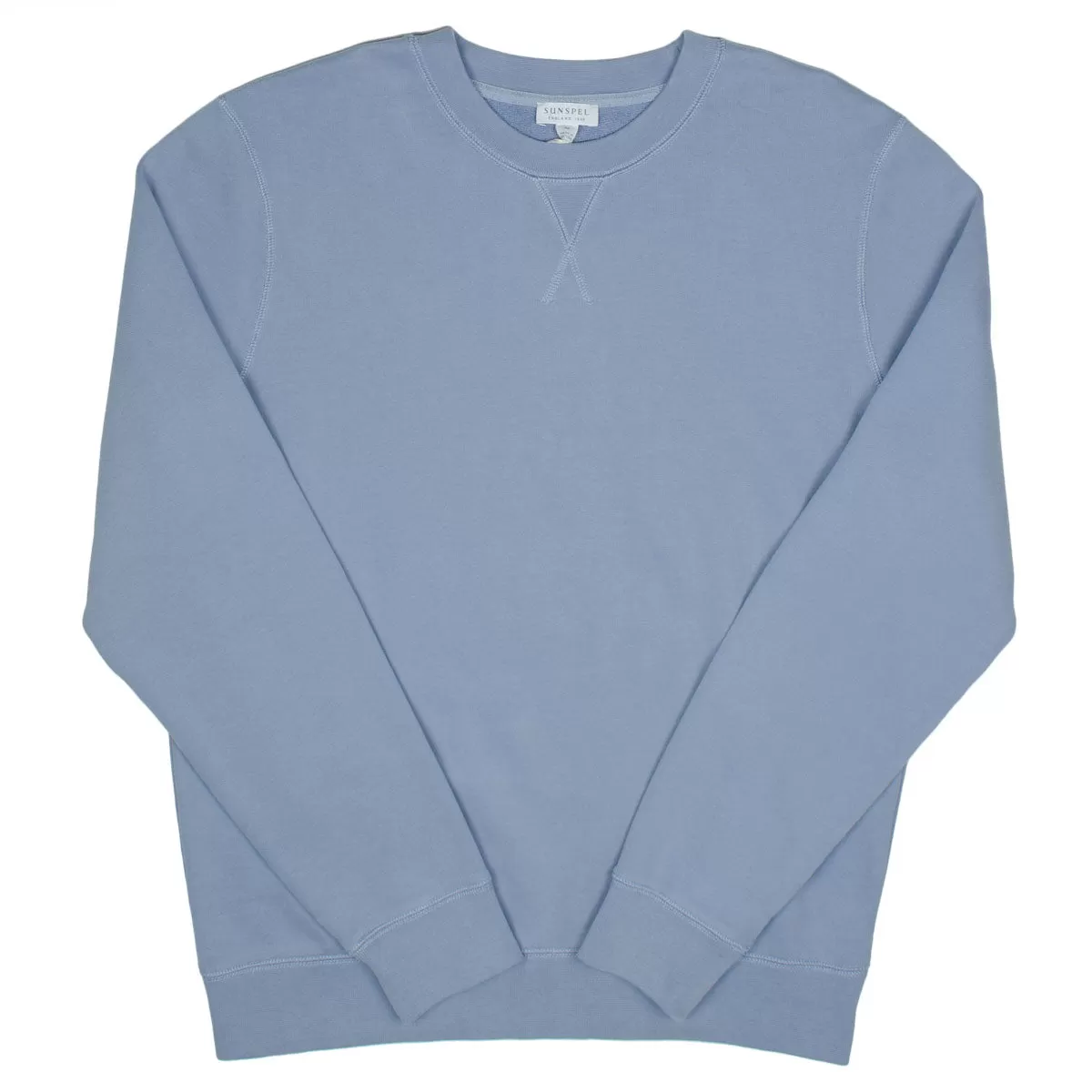 Sunspel - Loopback Sweatshirt - Blue Sky