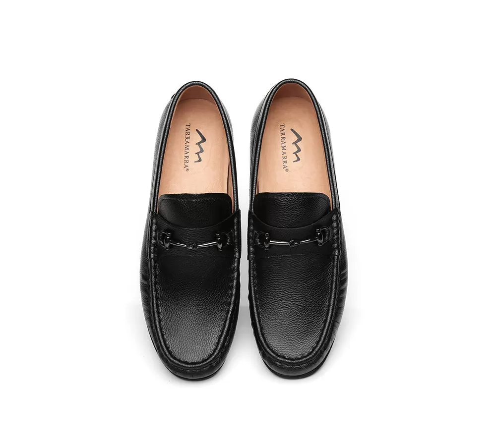 TARRAMARRA Leather Black Loafers Men Colin