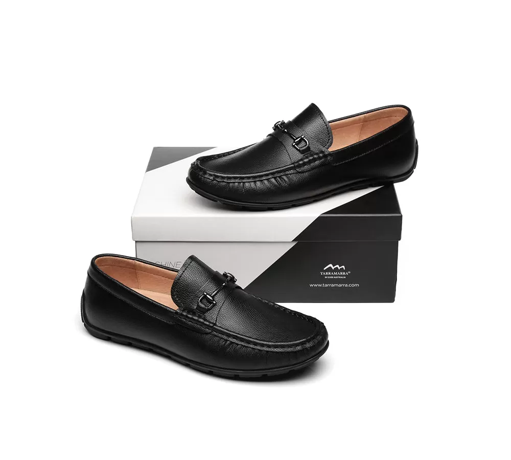 TARRAMARRA Leather Black Loafers Men Colin