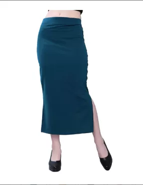 Teal Blue Saree Shapewear Petticoat for Women