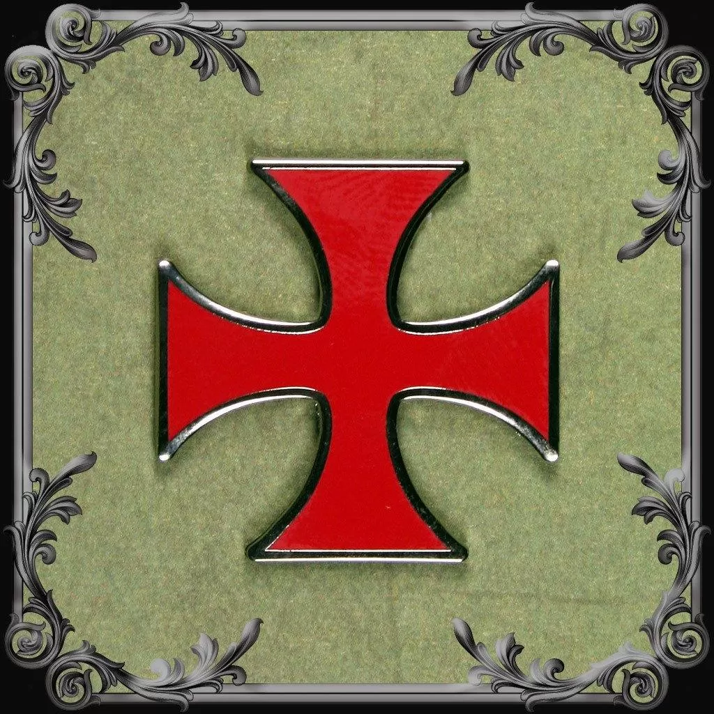 Templar Cross Lapel Pin