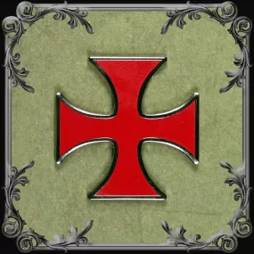 Templar Cross Lapel Pin