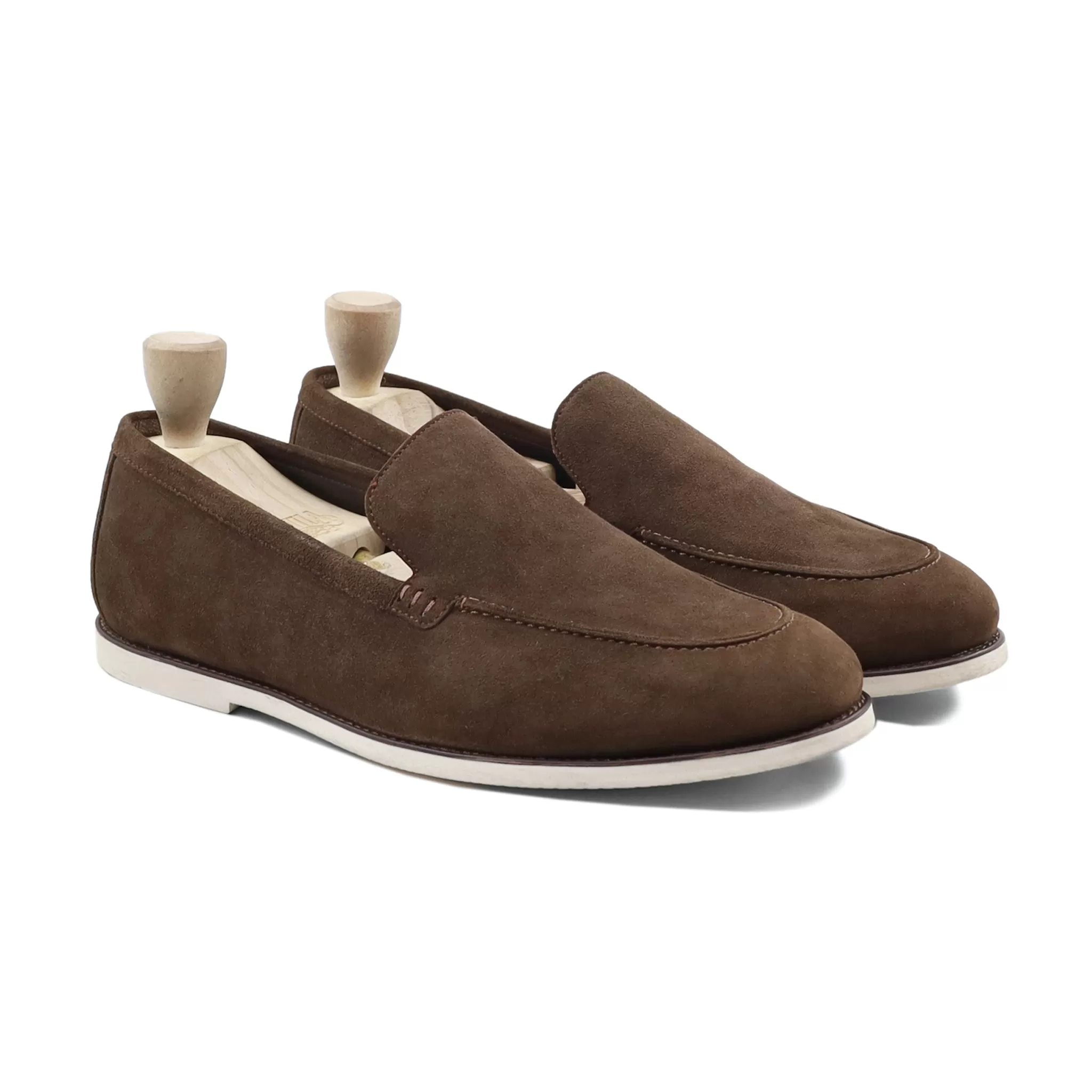 Uddevalla - Men's Brown Kid Suede Laofer