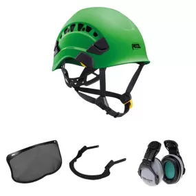 Vertex Vent Arborist Chainsaw Helmet Mesh Visor & Ear Defenders Green