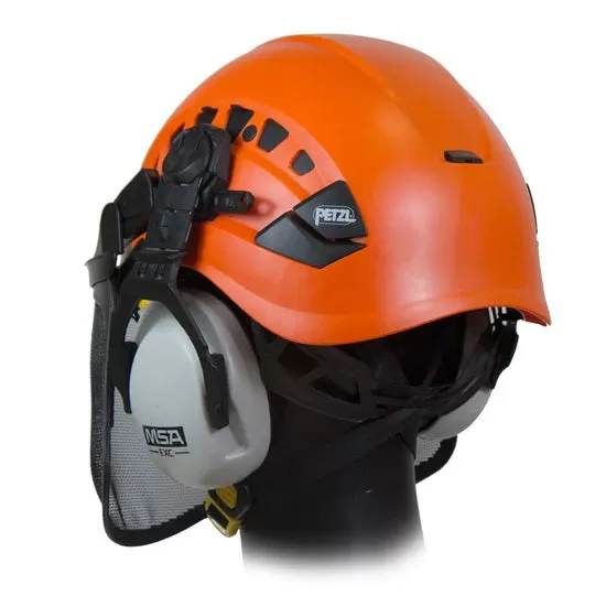 Vertex Vent Arborist Chainsaw Helmet Mesh Visor & Ear Defenders Orange