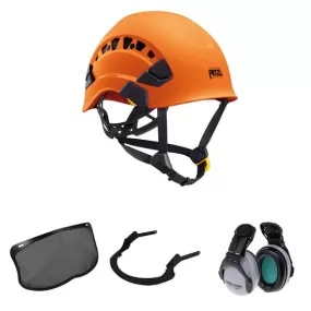 Vertex Vent Arborist Chainsaw Helmet Mesh Visor & Ear Defenders Orange