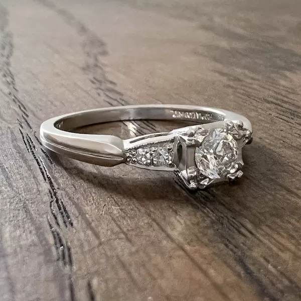 Vintage Engagement Ring, TRB 0.26ct.